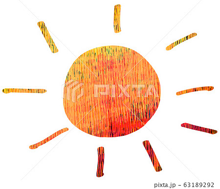 太陽 晴 日光 マークのイラスト素材