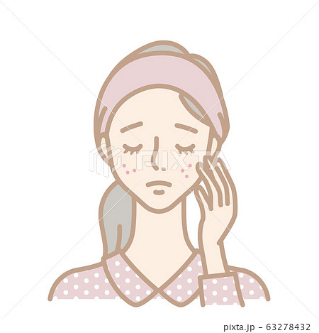 ゆらぎ肌のイラスト素材