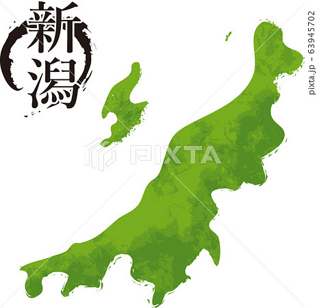 新潟県 地図 ベクター 長岡市のイラスト素材 - PIXTA