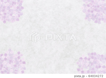 便箋 便せん 紙 紫陽花の写真素材