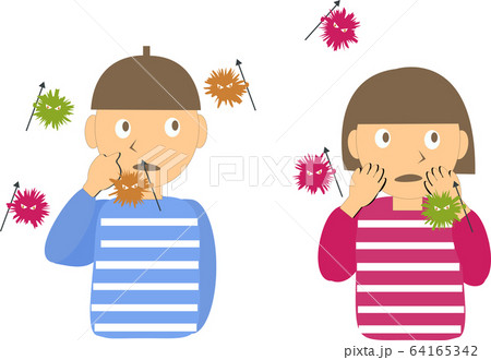 触らないのイラスト素材