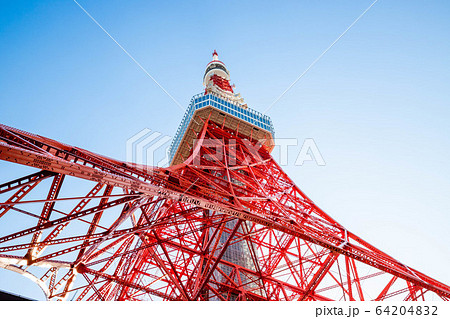 東京タワー下からの写真素材 Pixta