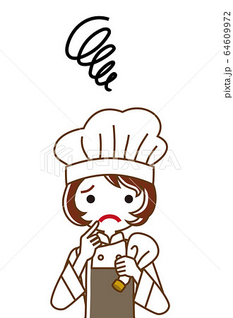 パティシエ 女性 菓子職人 人物のイラスト素材