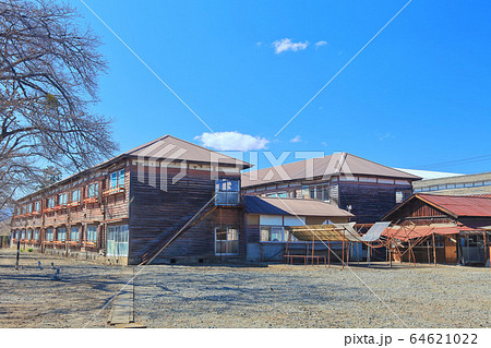 寄宿舎 富岡製糸場 群馬県 国指定史跡の写真素材