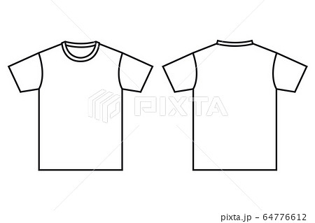 半袖 シャツ Tシャツ 服のイラスト素材