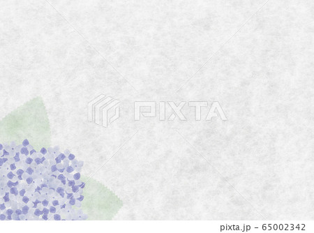 便箋 便せん 紙 紫陽花の写真素材