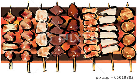 焼き鳥のイラスト素材集 ピクスタ