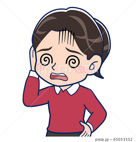 目が回るのイラスト素材 目が回るのイラスト素材
