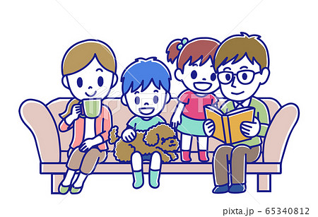 団らんのイラスト素材