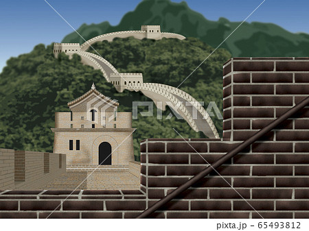 万里の長城のイラスト素材