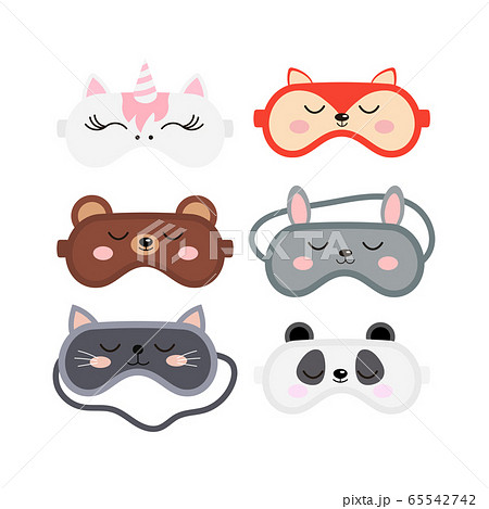 お面 マスク 面 動物のイラスト素材