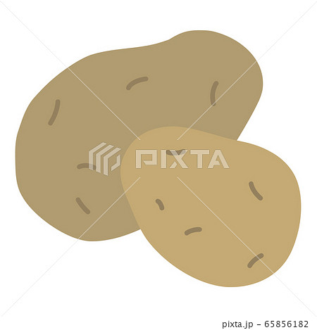 芋 じゃがいも かわいい イラスト キュートの写真素材 Pixta