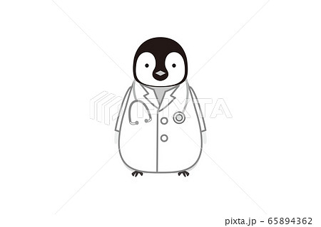 皇帝ペンギンのイラスト素材