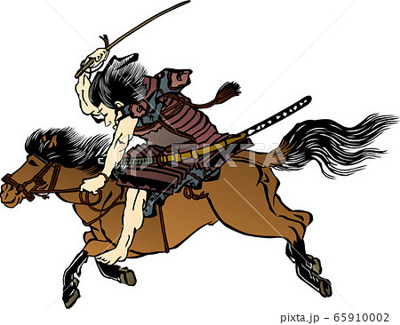 ベクター 浮世絵 馬 武士のイラスト素材 - PIXTA