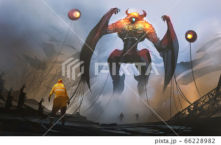 機械 兵器 イラスト 巨大の写真素材