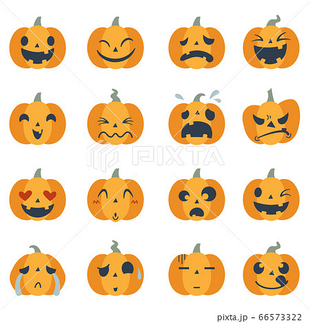 おばけ ハロウィン 表情 ベクターのイラスト素材