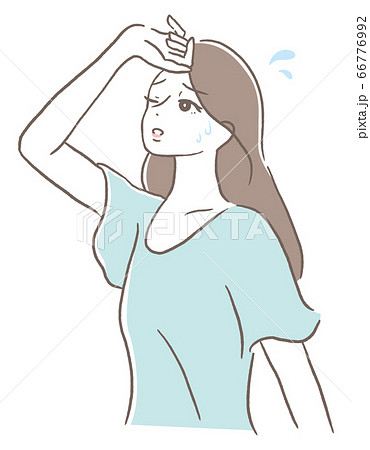暑いのイラスト素材