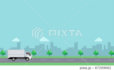 乗用車 車 走る 走行のイラスト素材