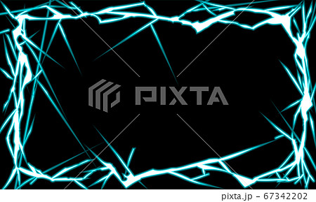 ベクター 稲妻 雷 かっこいいのイラスト素材