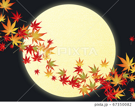 紅葉 夜空 夜 秋のイラスト素材 Pixta