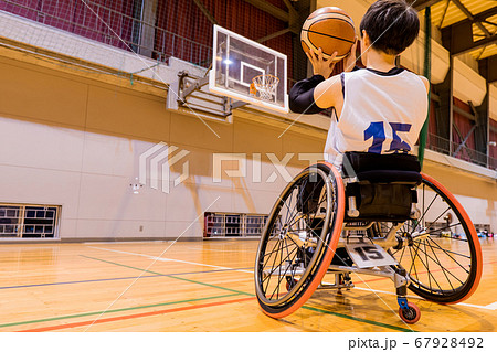 競技用車椅子の写真素材