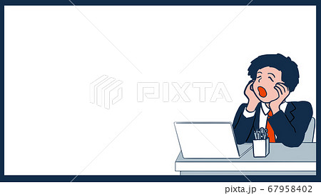 社内ニートのイラスト素材