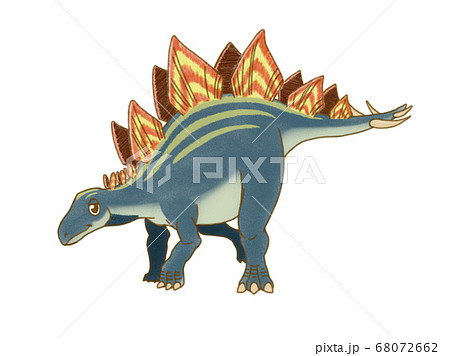 ステゴサウルスのイラスト素材