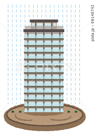 高層マンションのイラスト素材