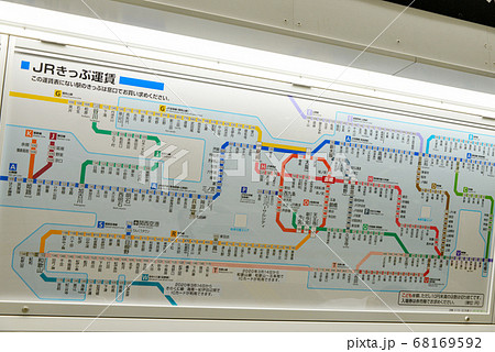 JR JR西日本 鉄道 路線図の写真素材 - PIXTA