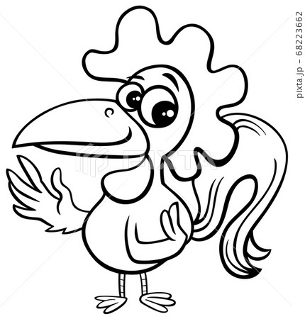 鶏 酉 鳥 キャラクターのイラスト素材