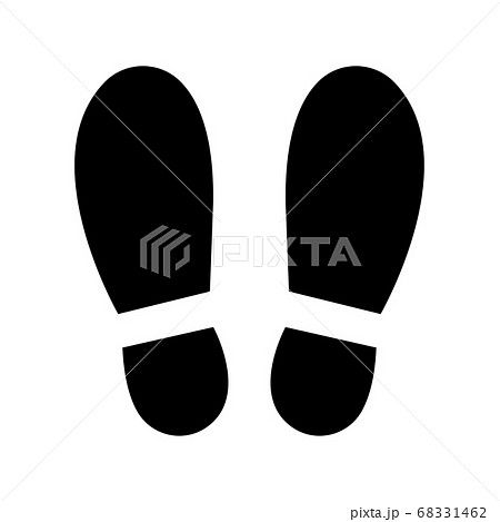 スニーカー 歩く 足 足下のイラスト素材