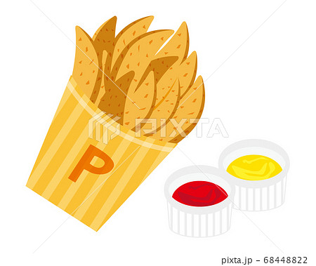 フライドポテト ポテトのイラスト素材