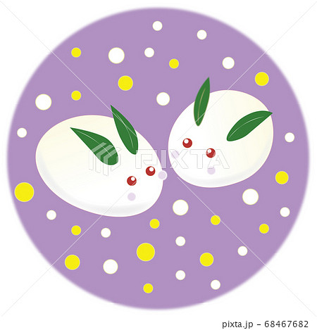 雪兎のイラスト素材
