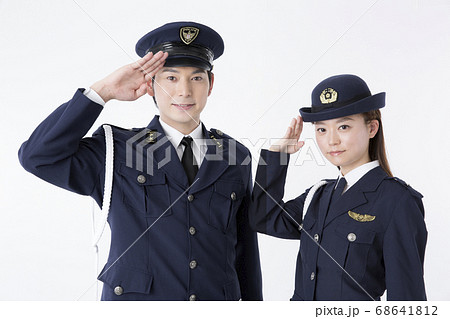 婦人警官の写真素材