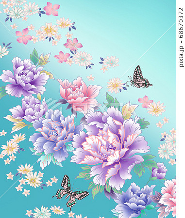 蝶 きれい アゲハチョウ 綺麗のイラスト素材