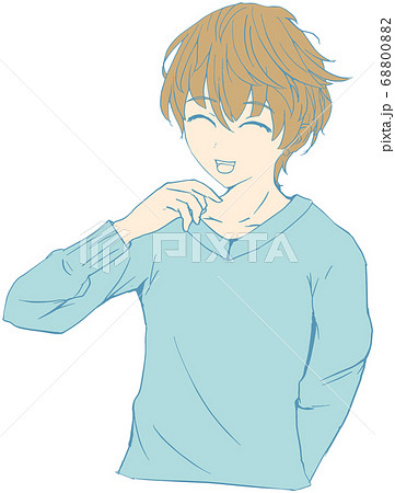 人物 男性 笑うのイラスト素材