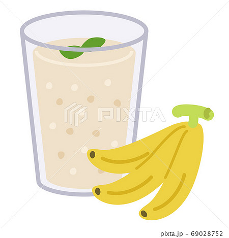 バナナジュースのイラスト素材 Pixta