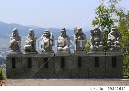 七福神　銅像 Amazon｜吉兆七福神 大黒天（銅製/上味色）仏師：旭峰 原型＿