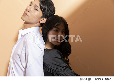 色黒男性の写真素材