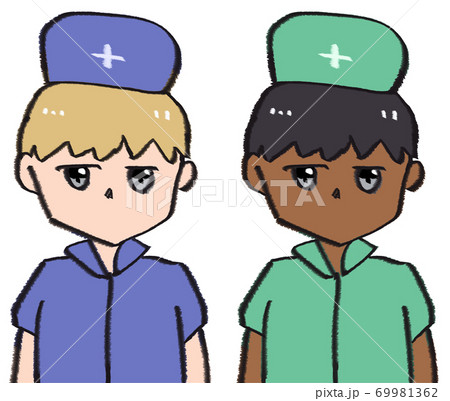 半目のイラスト素材