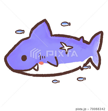 人食いザメのイラスト素材
