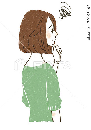 うーんのイラスト素材