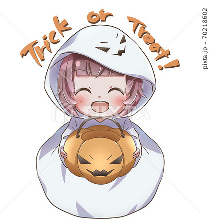 ハロウィン 仮装 子供 女の子のイラスト素材