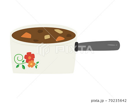 カレー鍋のイラスト素材