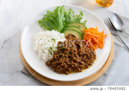 キーマカレーの写真素材