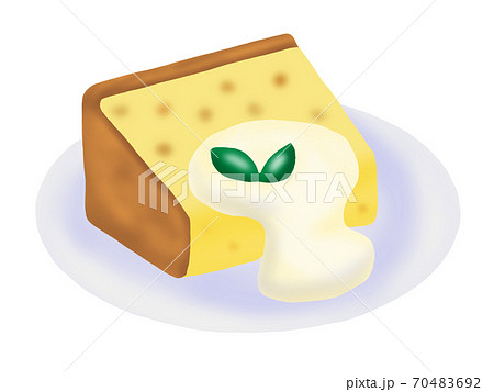 シフォンケーキのイラスト素材集 ピクスタ