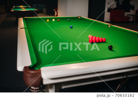 玉突き ゲームの写真素材