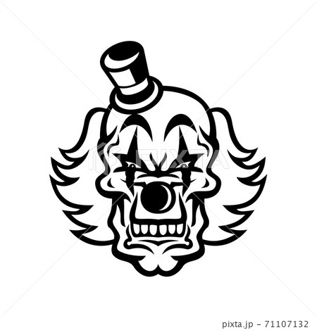 クラウン ピエロ 道化師 シンボルマークのイラスト素材 クラウン ピエロ 道化師 シンボルマークのイラスト素材