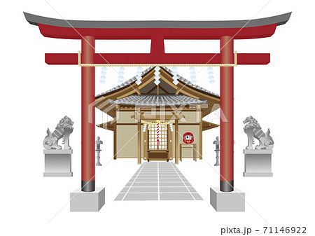 鳥居 神社のイラスト素材