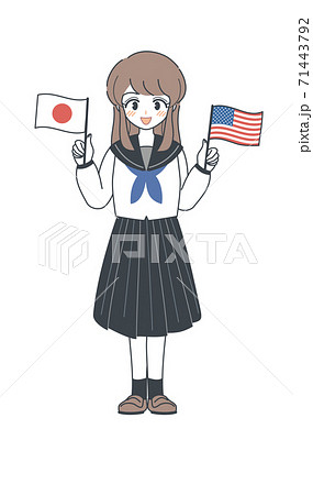 アメリカ国旗のイラスト素材集 ピクスタ